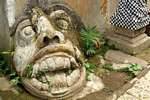 Sculpture that pulls the tongue, Git Git, Bali.