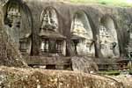 Mausoleums of King Anak Wungsu and his favorites, Gunung Kawi, Bali.