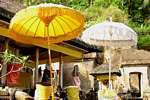 Gunung Kawi, religious umbrella, Bali.