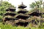 Green roofs temple Pura Batukaru Luhu Batukau, Bali.