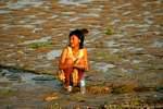 Young girl on the beach, Nusa Dua, Bali.