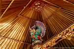 Ceiling of the temple, Pura Penataran Sasih, Bali.