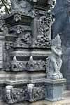 Complexity of sculptures combining vegetation and fabulous animals, Puncak Penulisan Temple, Bali.