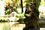 Funny statue Pura Gunung Kawi-, Bali.