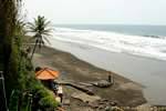 In front of the Indian Ocean, Rambut Siwi, Bali.