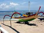 Outrigger boat Sanur, Sanur, Bali.