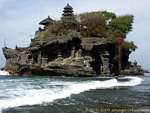 Temple built on the rock, Pura Tanah Lot, Bali.