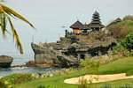 Panorama of the Tanah Lot temple, Bali.