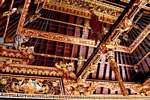 Ceiling of the pavilion, Tirta Empul, Bali.