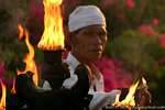 Priest and flame Uluwatu, Bali.