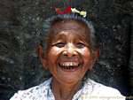 Laugh grandmother, Yeh Puluh, Bali.