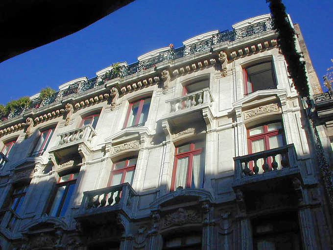 Besançon, building on Main street - France