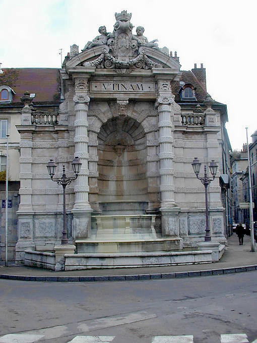 Besançon, Utinam Fontaine, Place Jean Cornet - France