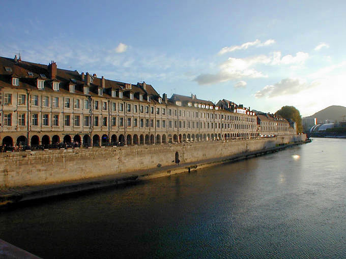 Besançon, Panorama on the Quays - France
