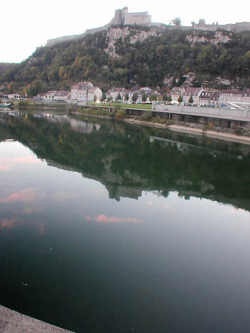 Besançon, reflections of the Citadel - France