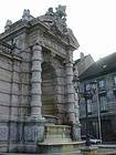 Besançon, sculptor Fontaine Pasche, Place Jean Cornet, France.