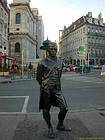 Besançon, statue of the Marquis Jouffroy d'Abbans, France.