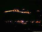 Besançon, another view of the illuminated Citadel, France.