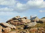 Landscape of the Pink Granite Coast to Ploumanac'h, Brittany, France.