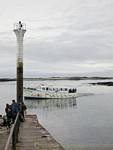 The star at the end of the pier, Roscoff, Brittany, France.