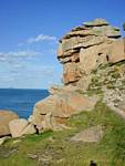 Between rocks and Pors Kamor Skewell, Coastguard Path., France.