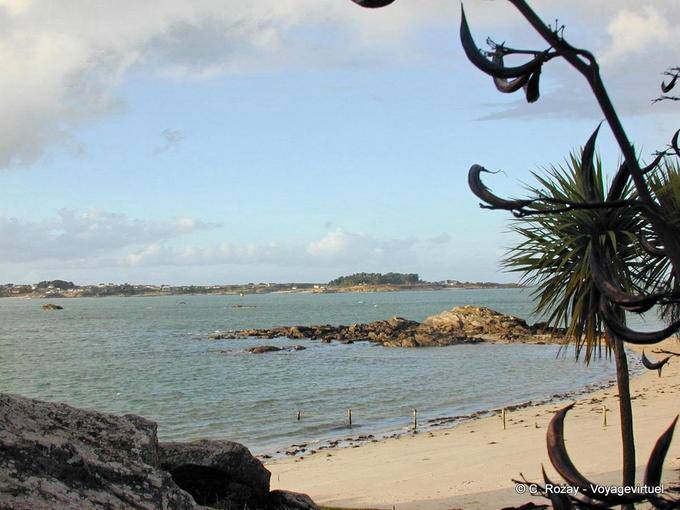 Bénodet, between the beach and the island, Brittany - France
