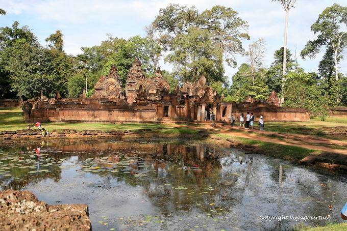 Banteay Srei, the jewel of Khmer art pink sandstone, Angkor, Cambodia
