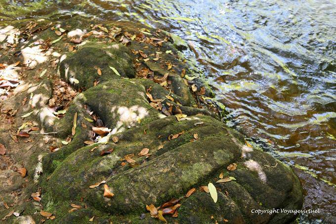 Linga in the rock, Kbal Spean website, Angkor, Cambodia