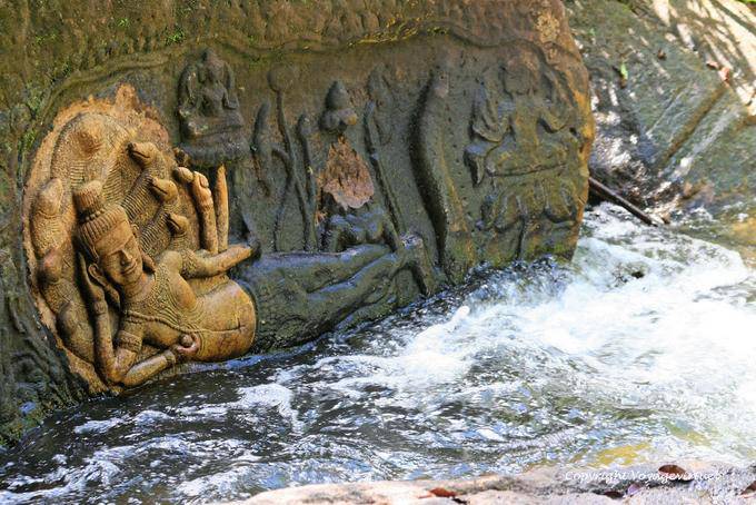 New Vishnu at Kbal Spean website, Angkor, Cambodia