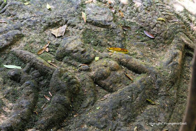 Stone carvings in the Stung, Kbal Spean river, Angkor, Cambodia