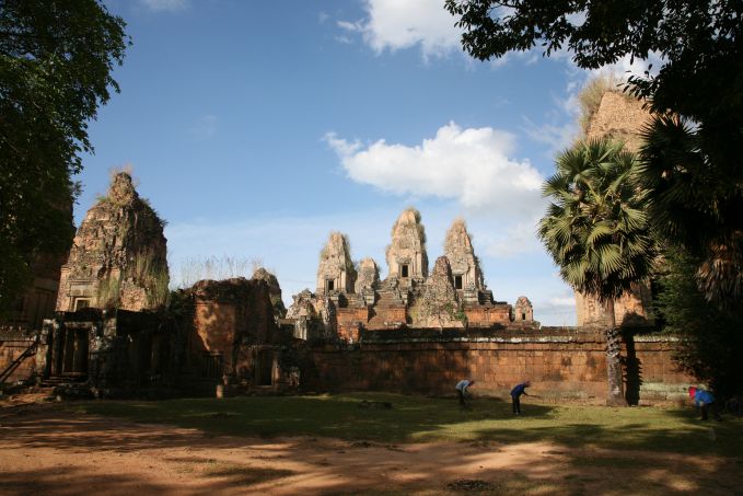 Panoramic view of the Pre-Rup Rajendravarman, Angkor, Cambodia