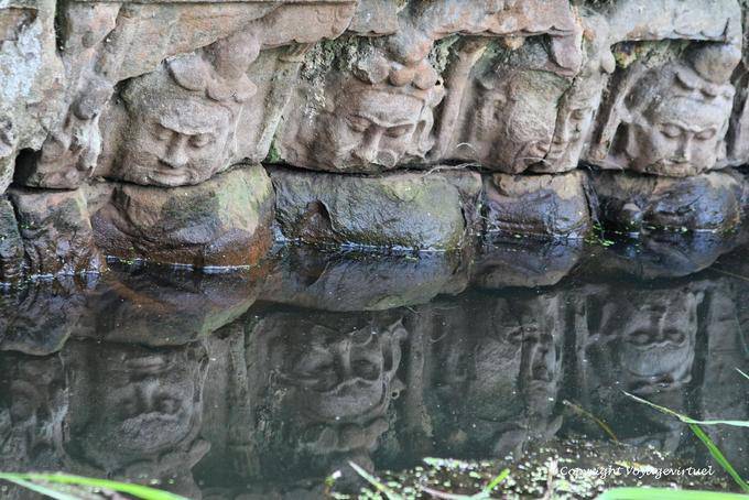 Reflection in the moat, Preah Khan, Angkor, Cambodia