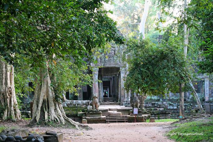 One of the entries in the Preah Khan Complex, Angkor, Cambodia