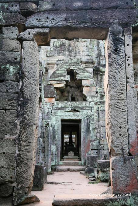 In the complex web of structures, Preah Khan, Angkor, Cambodia