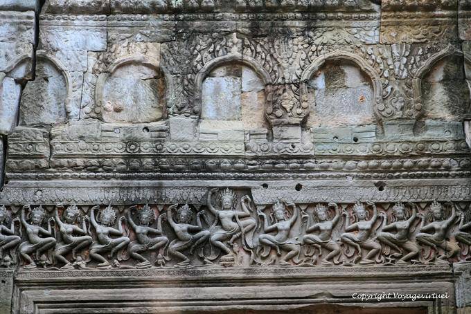 Frieze of Dancers, Preah Khan, Angkor, Cambodia