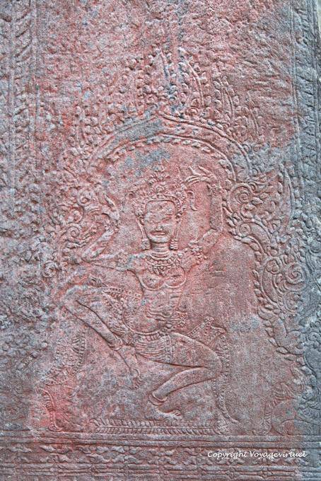 Color dancer Preah Khan, Angkor, Cambodia