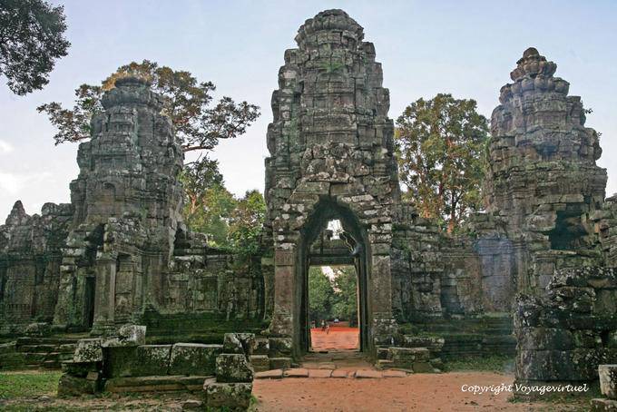 Preah Khan satellite carrier, Angkor, Cambodia