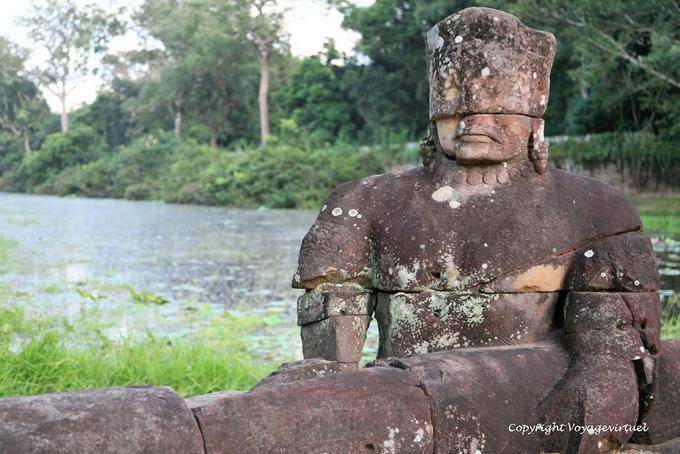 Blind Deva Bridge in Naga Preah Khan, Angkor, Cambodia