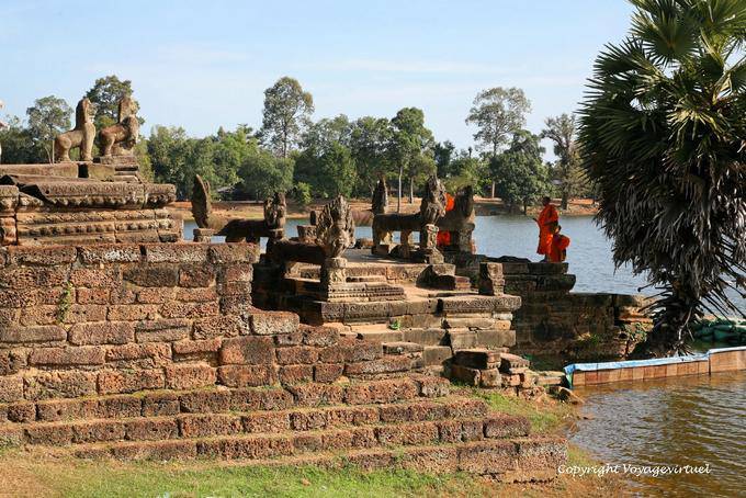 Srah Srang steps of the temple ablutions, Angkor, Cambodia