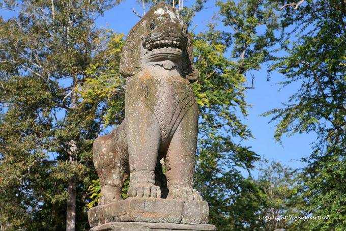 Lion guard, Srah Srang, Angkor, Cambodia