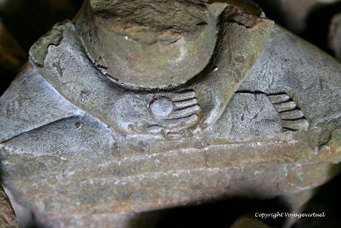 Buddha remains, Ta Prohm, Angkor, Cambodia