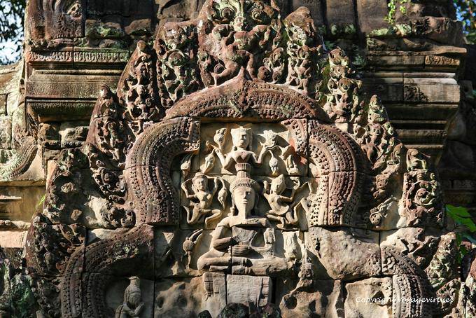 Other pediment sculptures Thommanon, Angkor, Cambodia