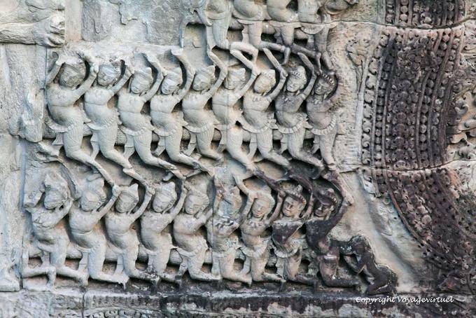Friesland celestial dancers, Angkor Wat, Angkor, Cambodia