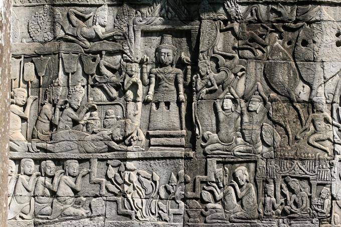 Adoration Brahmin Bayon, Angkor Thom, Angkor, Cambodia