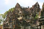Exterior facade of a gopura, Banteay Samré, Cambodia.