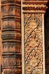 Ornate column Banteay Srei, Cambodia.