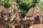 Architectural elements of the eastern gopura, Banteay Srei, Cambodia.