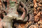 The hand of the decapitated Banteay Srei, Cambodia.