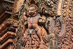 Emerging from the jaws of makaras, Simha lion, Banteay Srei, Cambodia.