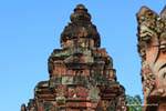 Top of the central shrine, Banteay Srei, Cambodia.